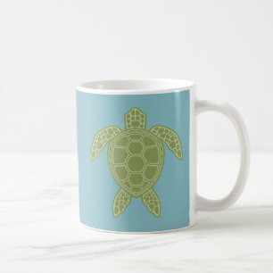 Caneca De Café Tartaruga do Mar Verde