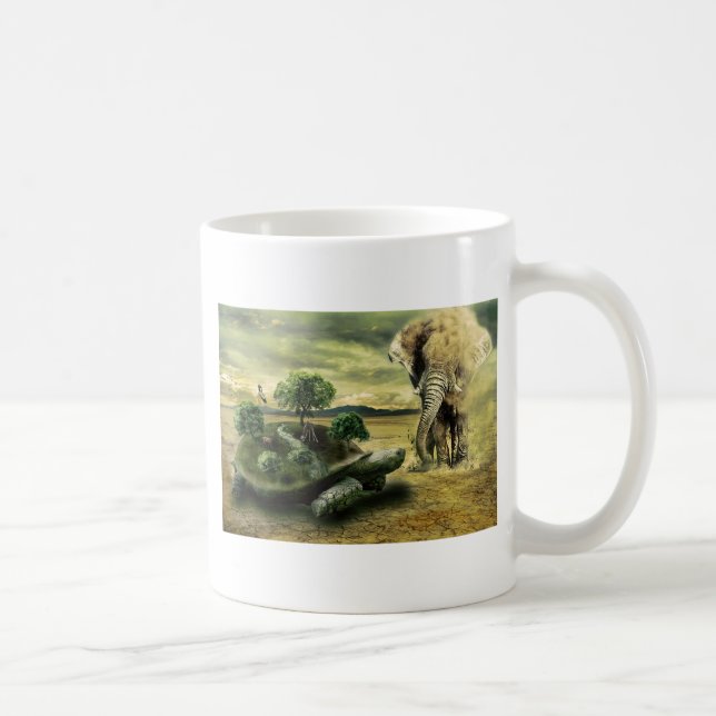 CANECA DE CAFÉ TARTARUGA E ELEFANTE (Direita)