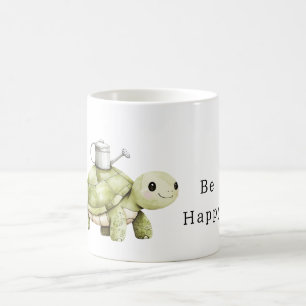 Caneca De Café Tartaruga Feliz