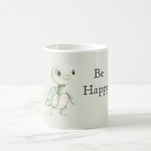 Caneca De Café Tartaruga Feliz Fofa