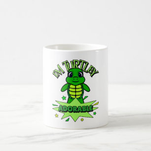 Caneca De Café Tartaruga Fofa Citação Divertida Totalmente Adoráv