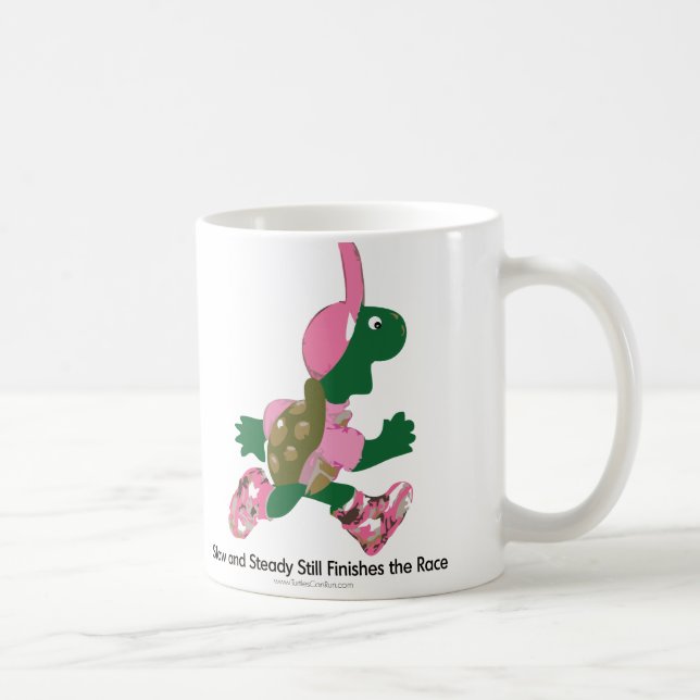 Caneca De Café Tartaruga lenta e firme (Direita)