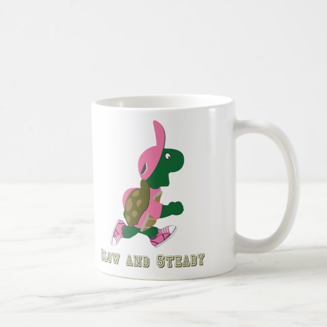 Caneca De Café Tartaruga lenta e firme (Direita)