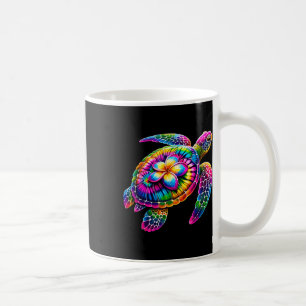 Caneca De Café Tartaruga Marinha Havaiana Tie-dye Férias no Havaí