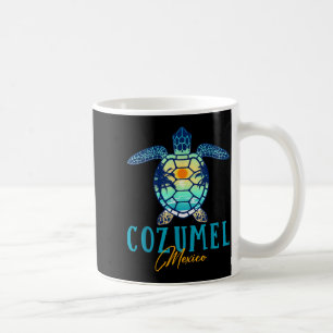 Caneca De Café Tartaruga Marinha México Cozumel Palmeira Pôr do S