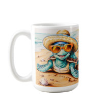 Tartaruga Personalizável Na Praia