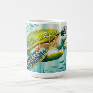 Caneca De Café Tartaruga Pintada