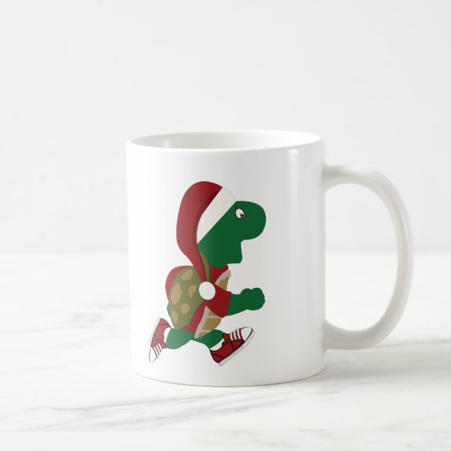Caneca De Café Tartaruga Running do Natal (Direita)