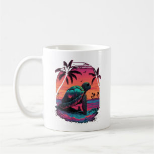 Caneca De Café Tartaruga Tartarugas Marinhas Havaianas Praia Pôr