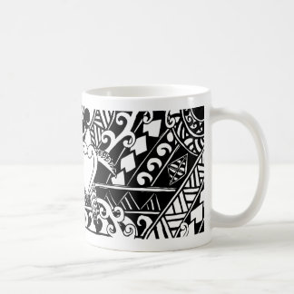 Caneca De Café Tartaruga tribal Polinésia