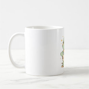 Caneca De Café Tartaruga Viajante de Aventura Fofa Design Kawaii
