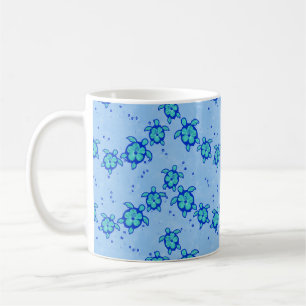 Caneca De Café Tartarugas do Mar de Honu Hibiscus no Havaí