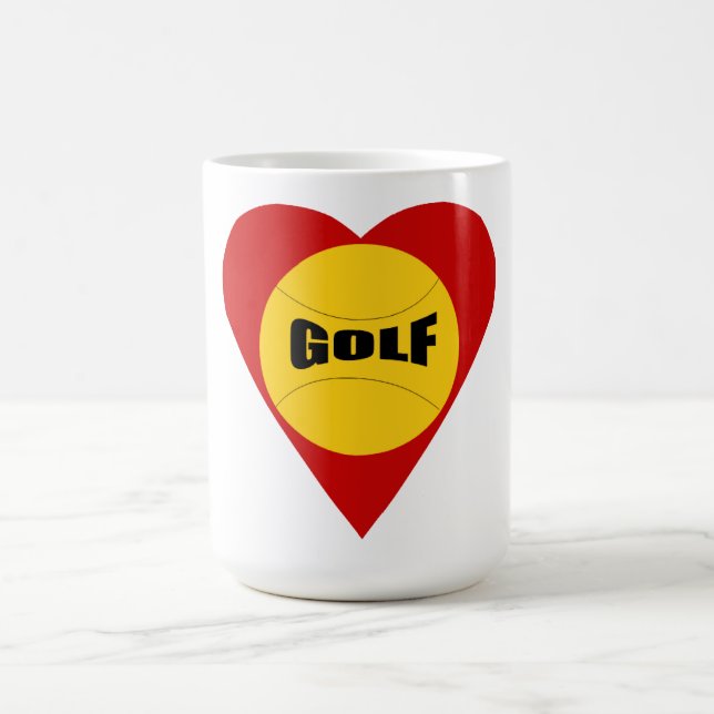 Caneca De Café Tasse  blanche classique  AMOUR  GOLF (Centro)