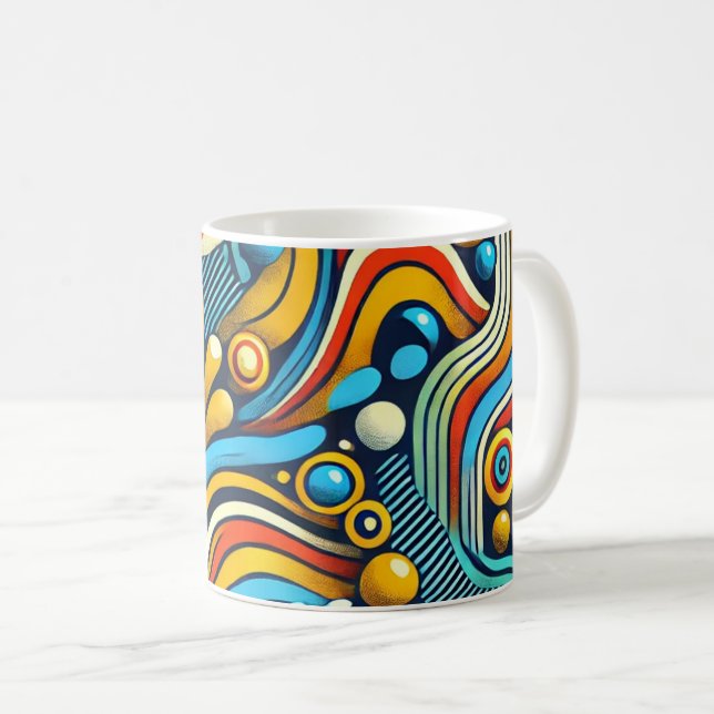Caneca De Café Tasse café Wax africain (Frente Esquerda)