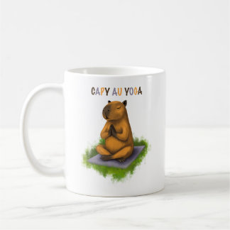 Caneca De Café Tasse capybara au yoga