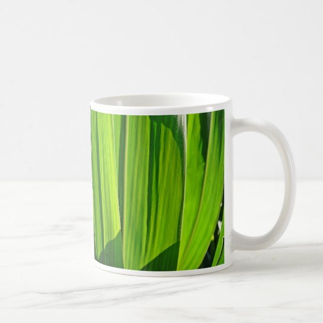 Caneca De Café Tasse grüne Maisblätter (Direita)