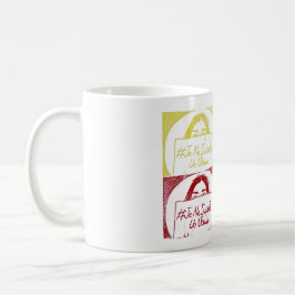 Caneca De Café Tasse - Linogravure - Je ne suis pas un virus