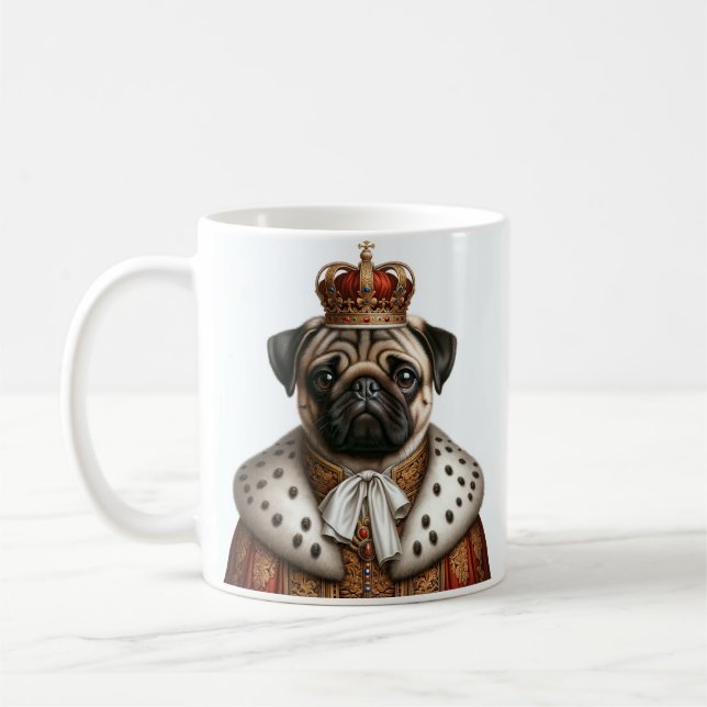 Caneca De Café Tasse mit Mops (Esquerda)