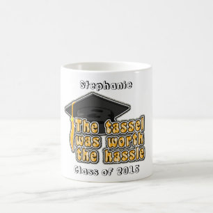 Caneca De Café Tassete personalizado de Boné de formatura