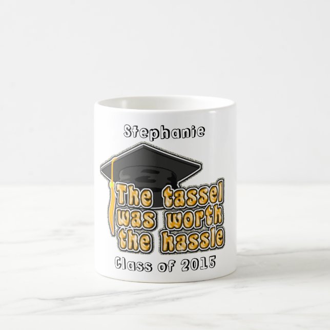 Caneca De Café Tassete personalizado de Boné de formatura (Centro)