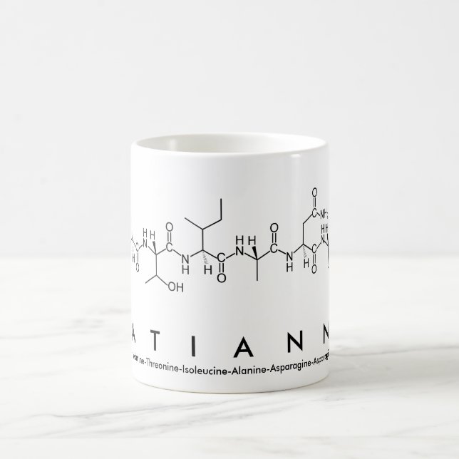 Caneca De Café Tatianna peptide nome mug (Centro)