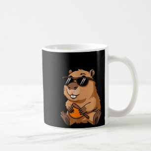 Caneca De Café Tatu-bola Engraçado Ok Eu Chego Com Sungles 