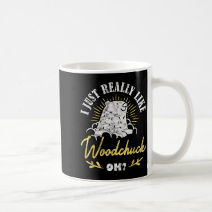 Caneca De Café Tatu-bola Eu Só Realmente Gosto De Marmota Ok _2