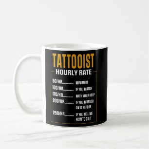 Caneca De Café Tatuador de Pagamento legal dizendo tatuador