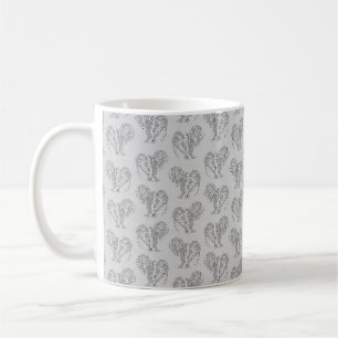 Caneca De Café Tatuadores de preto e branco