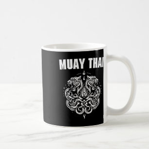 Caneca De Café Tatuagem de arte Muay Thai Sak Yant Tigre Gêmeo Ki