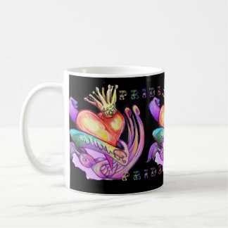 Caneca De Café Tatuagem de coração antiga e orgulho