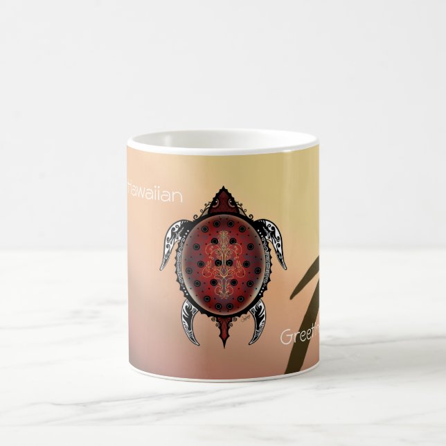 Caneca De Café Tatuagem de Tartaruga Fantasia (Centro)
