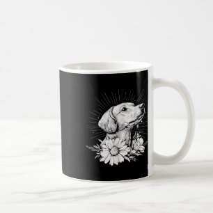 Caneca De Café Tatuagem do Estilo de Retrô do Pântano do Dachshun