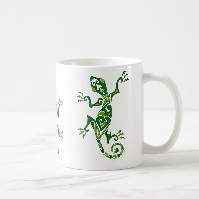 Caneca De Café Tatuagem do lagarto (Direita)