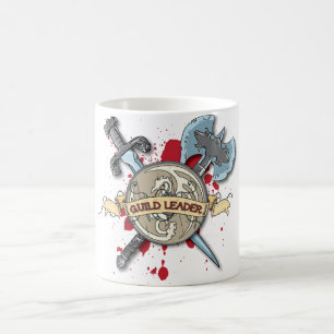 Caneca De Café Tatuagem do LÍDER da GUILDA - espada, machado, e