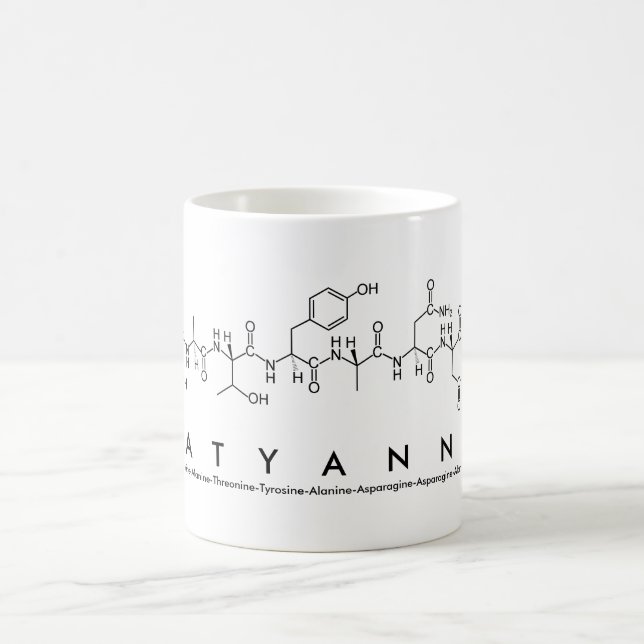 Caneca De Café Tatyanna peptide nome mug (Centro)