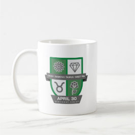 Caneca De Café Taurus Birthday Crest™ for April 20-30 Mug