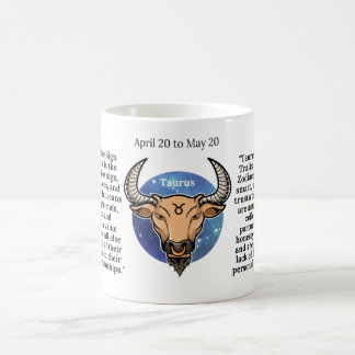 Caneca De Café Taurus Coffee Mug para Amantes do Zodiac