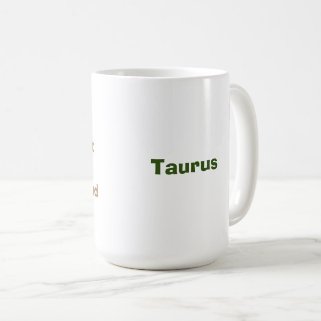 Caneca De Café Taurus Shady Zodiac Funny (Frente Esquerda)