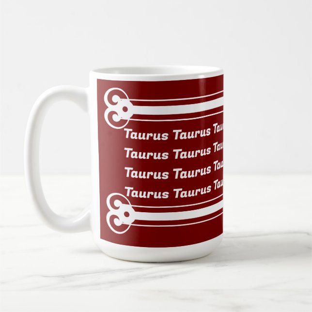 Caneca De Café Taurus Vibes Coffee Mug (Esquerda)