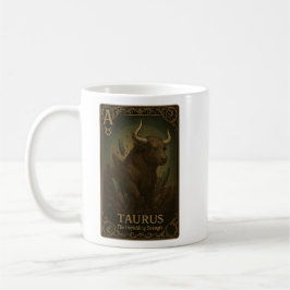 Caneca De Café Taurus Zodiac Art – Celestial Bull of Strength