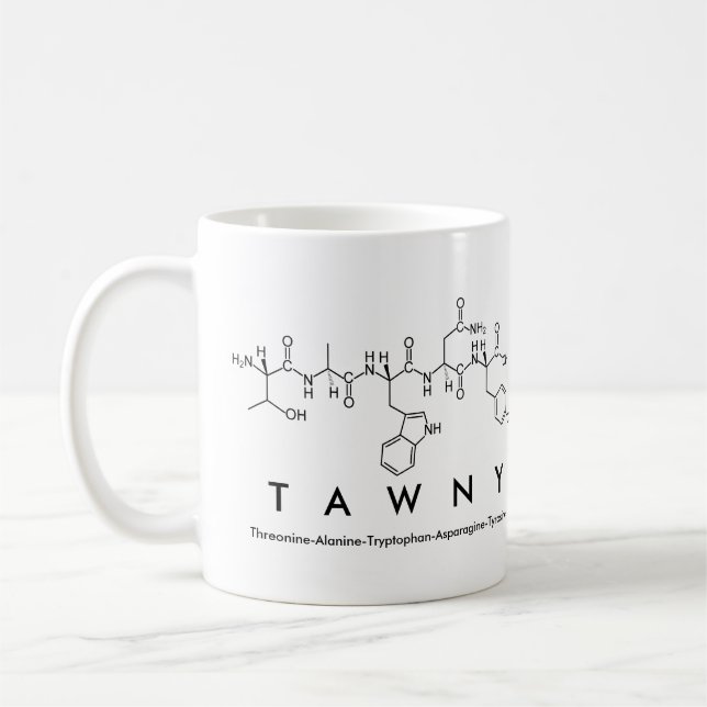 Caneca De Café Tawny peptide name mug (Esquerda)