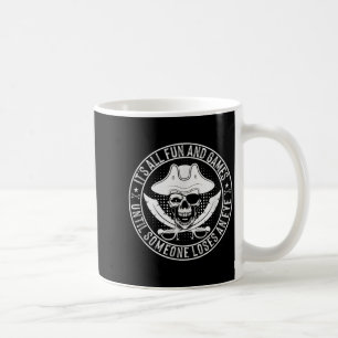Caneca De Café Taxa Engraçada Citação Caveira Ossos Cruzados Hall