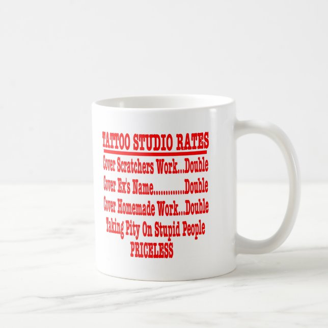 Caneca De Café Taxas do estúdio do tatuagem "impagáveis " (Direita)