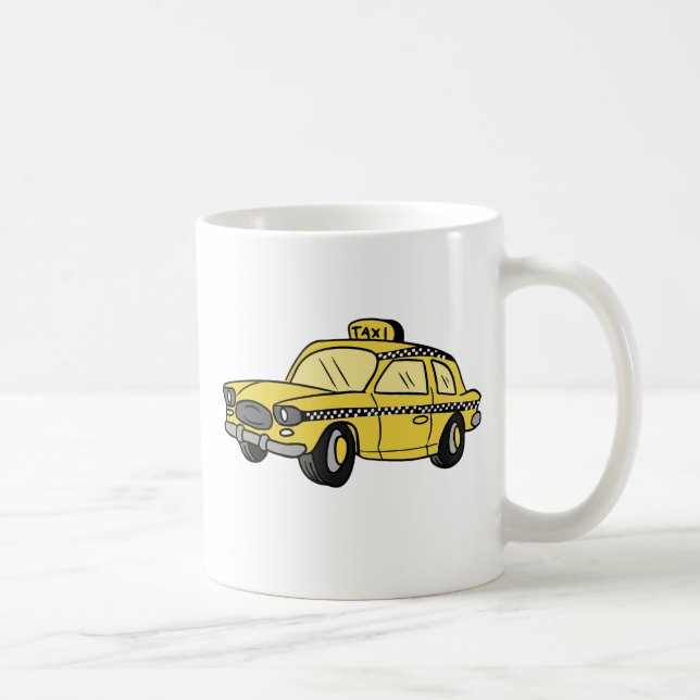 Caneca De Café Táxi de táxi amarelo (Direita)