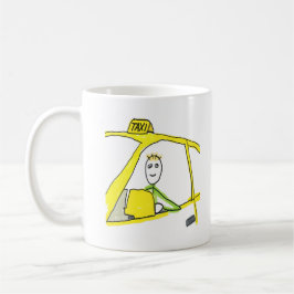 Caneca De Café Taxi Driver Stickman