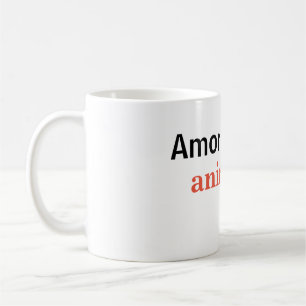 Caneca De Café Taza amor por los animales