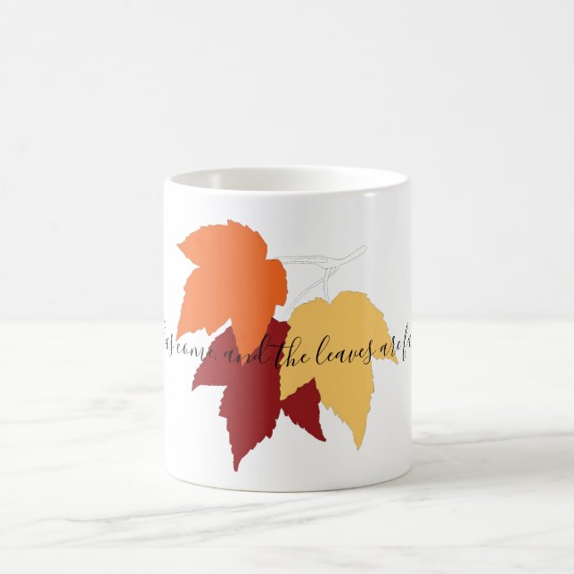 Caneca De Café Taza "Arce de Otoño".  (Centro)