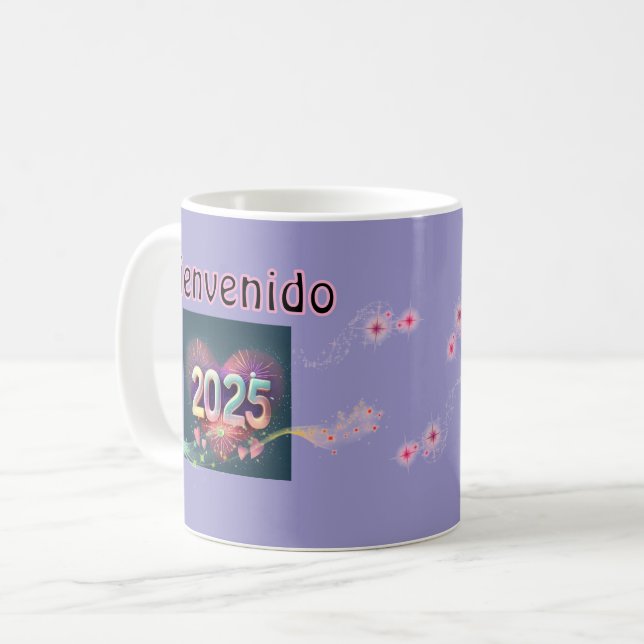 Caneca De Café Taza coffee Año Nuevo (Frente Esquerda)