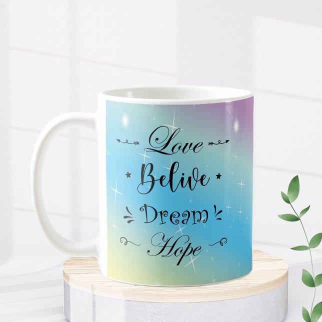 Caneca De Café Taza colores y motivacion (Taza con frase motivacion con colores aesthetic)